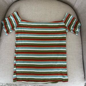 Off the shoulder crop top